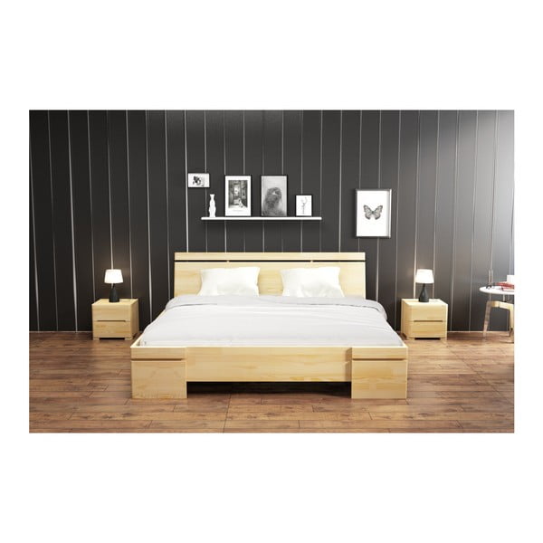 Dvoulůžková postel z borovicového dřeva SKANDICA Sparta Maxi, 200 x 200 cm-image-4