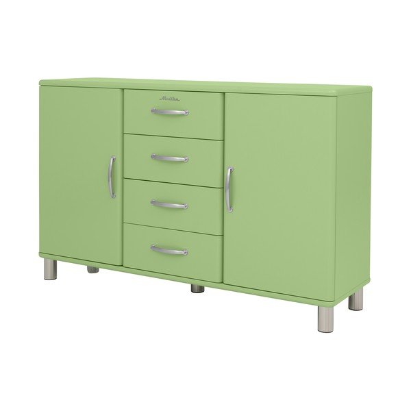 Zelená nízká komoda 146x92 cm Malibu - Tenzo-image-2