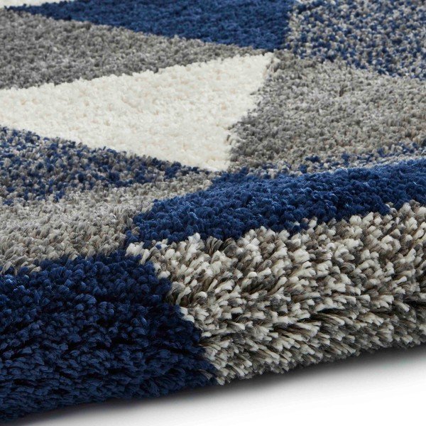 Modrošedý koberec Think Rugs Royal Nomadic Angles, 160 x 220 cm-image-4