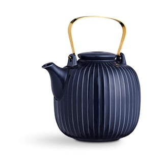 Tmavě modrá porcelánová čajová konvice Kähler Design Hammershoi, 1,2 l