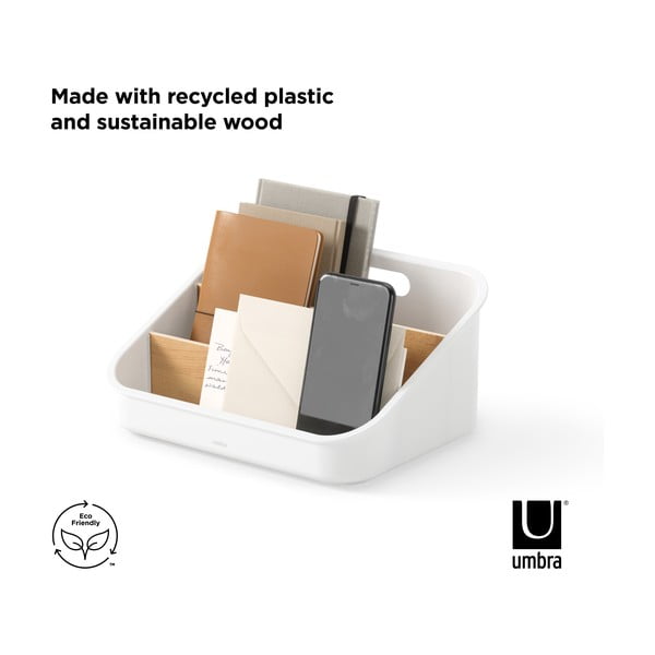 Bílý plastový koupelnový organizér na kosmetiku Bellwood – Umbra-image-4