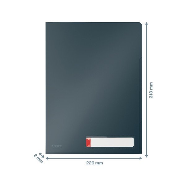 Šedé třídící kancelářské desky Leitz Cosy, A4-image-4