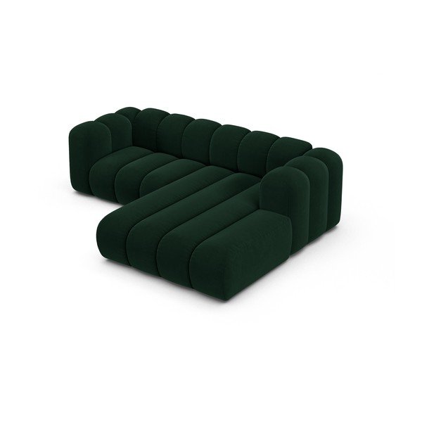 Tmavě zelená rohová pohovka (pravý roh) Lupine – Micadoni Home-image-2