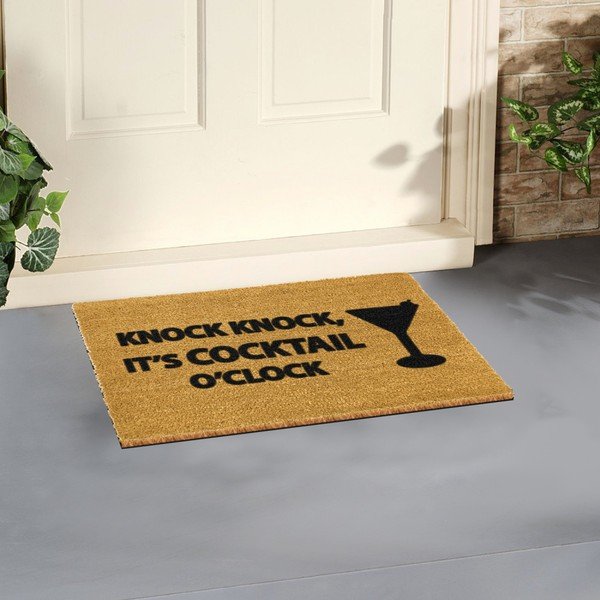 Rohožka z přírodního kokosového vlákna Artsy Doormats Cocktail, 40 x 60 cm-image-1