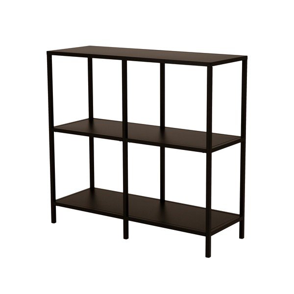 Černý kovový regál Canett Lite, šířka 100 cm-image-2