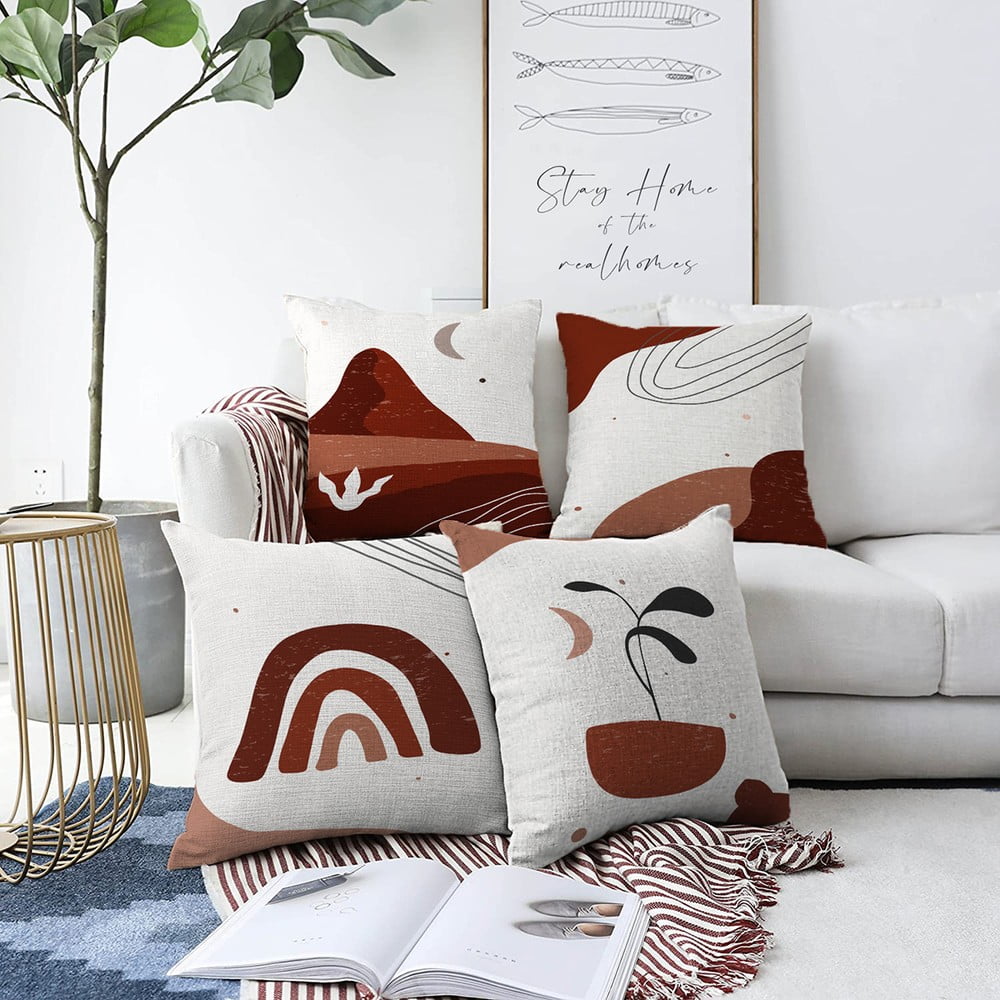 Sada 4 povlaků na polštáře Minimalist Cushion Covers Egypt, 55 x 55 cm