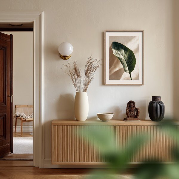 Tištěný obraz s rámem 50x70 cm Strelizia Leaf – Styler-image-1