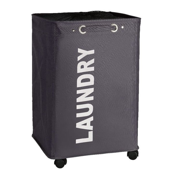 Šedý koš na prádlo Wenko Quadro, 79,2 l-image-2