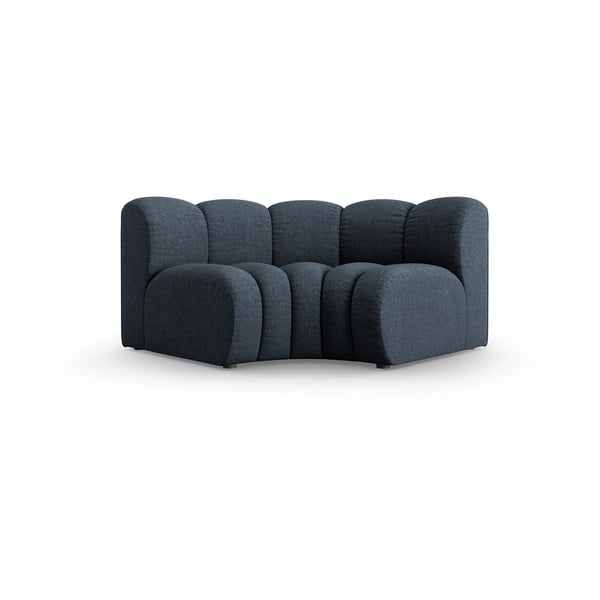 Modrý žinylkový modul pohovky (variabilní roh) Lupine – Micadoni 