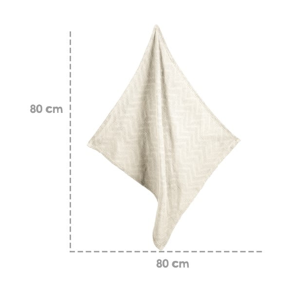 Krémová pletená dětská deka z Bio bavlny 80x80 cm Seashells – Roba-image-1