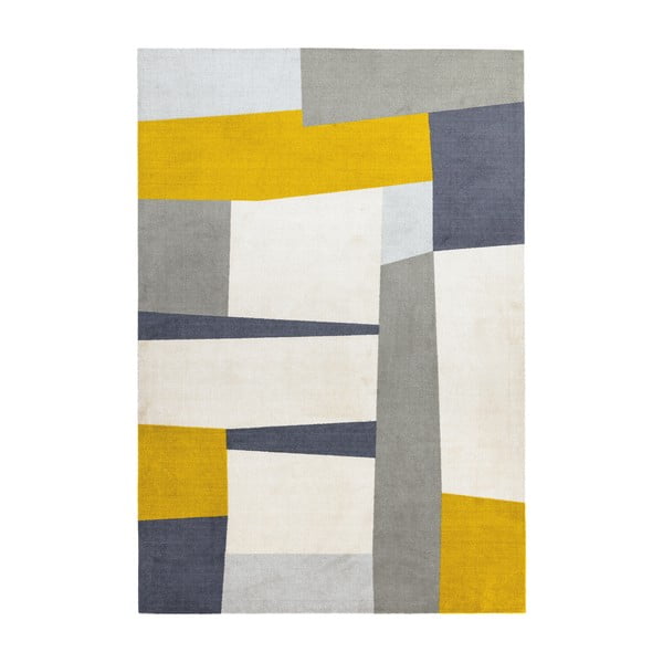 Žluto-šedý koberec Asiatic Carpets Riley Carso, 160 x 240 cm