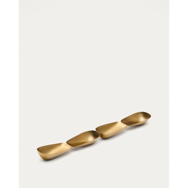 Nerezová servírovací miska ve zlaté barvě Aruc – Kave Home-image-4