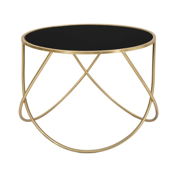 Kulatý odkládací stolek se skleněnou deskou ø 60 cm Ring – Mauro Ferretti