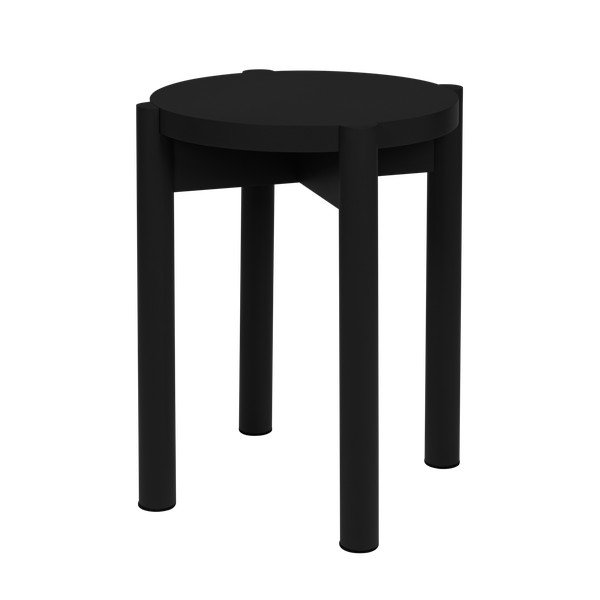 Černá stolička z bukového dřeva Hopp – noo.ma