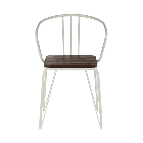 Bílá/v přírodní barvě jídelní židle z jilmového dřeva District – Premier Housewares-image-2