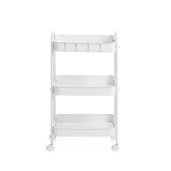 Kovový servírovací stolek na kolečkách 29,5x41 cm Leiky – Yes Everyday