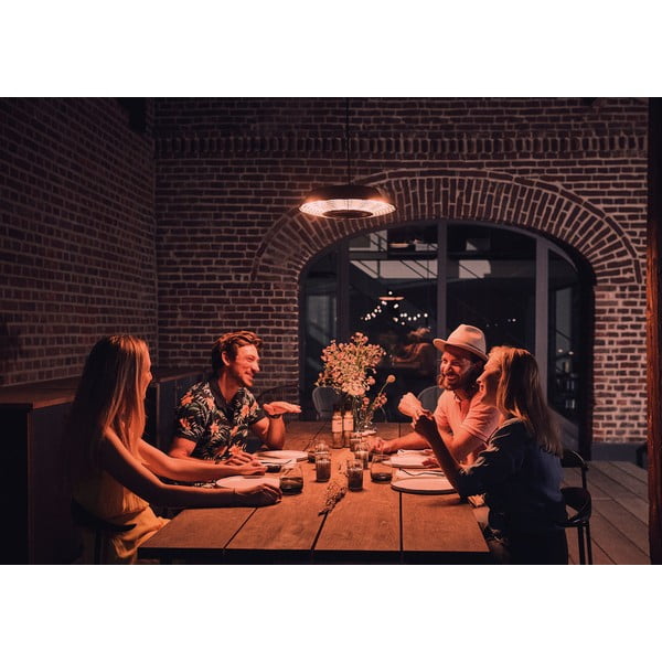 Černý závěsný elektrický ohřívač ENDERS Marbella-image-4