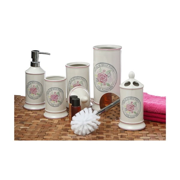 Krémový toaletní kartáč z kameniny Premier Housewares Belle-image-1