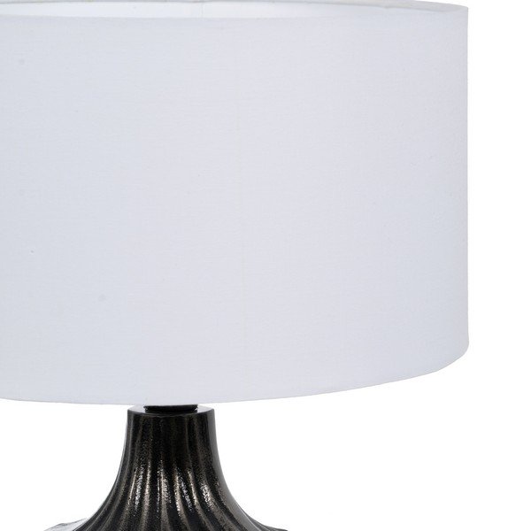 Černobílá stolní lampa s textilním stínidlem (výška 52,5 cm) – Ixia-image-1