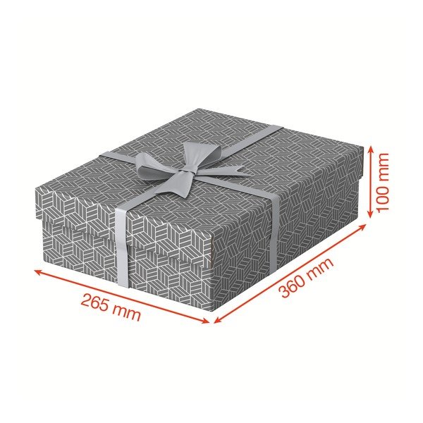 Sada 3 šedých úložných boxů Esselte Home, 26,5 x 36 cm-image-2