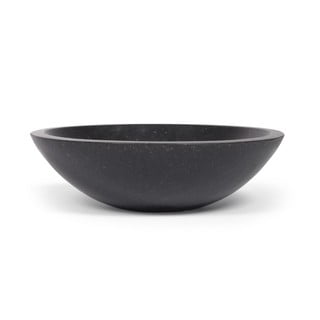 Černé umyvadlo z terrazzo Kave Home Sunday, ø 40 cm