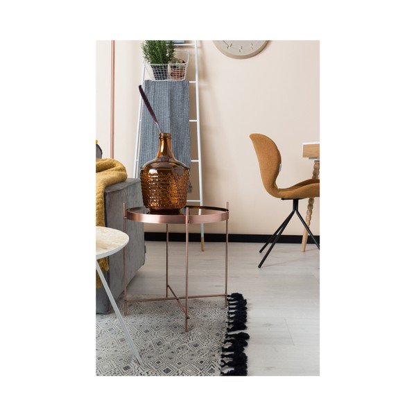 Odkládací stolek v měděné barvě Zuiver Cupid, ⌀ 43 cm-image-1