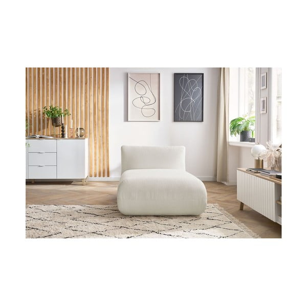 Bílý manšestrový modul pohovky Lecomte – Bobochic Paris-image-4