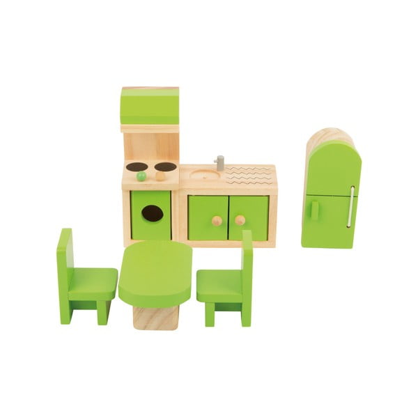 Set dřevěného nábytku pro panenky Legler Kitchen