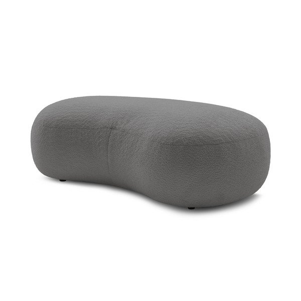 Světle šedá podnožka z textilie bouclé Saint-Germain – Bobochic Paris-image-3