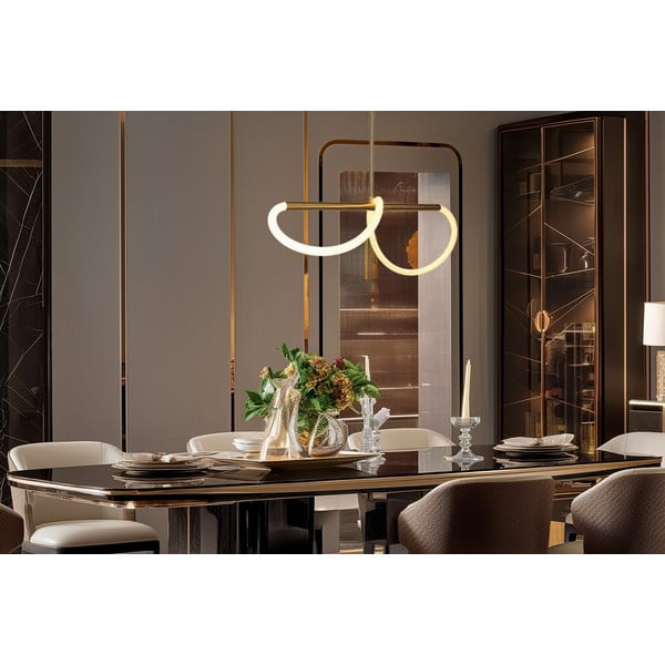 LED závěsné svítidlo ve zlaté barvě Supreme – Candellux Lighting-image-1