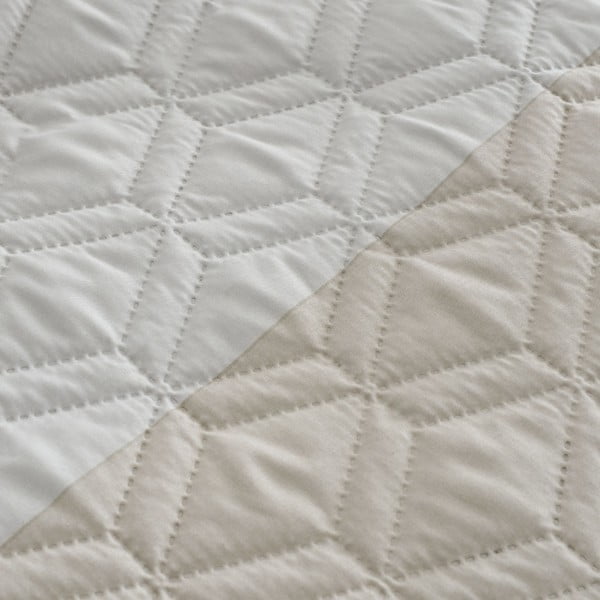 Béžové povlečení na jednolůžko 135x200 cm Ombre Geo - Catherine Lansfield-image-4