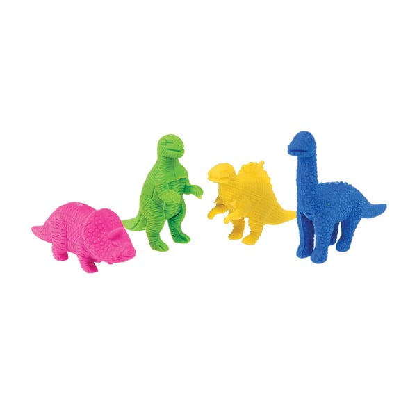 Sada 4 nasazovacích gum na tužku Rex London Dinosaurus
