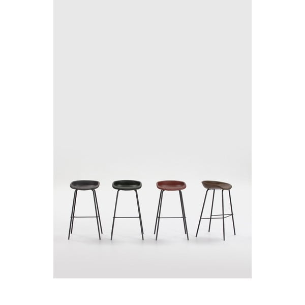 Vínově červená barová židle Marckeric Eddie-image-1