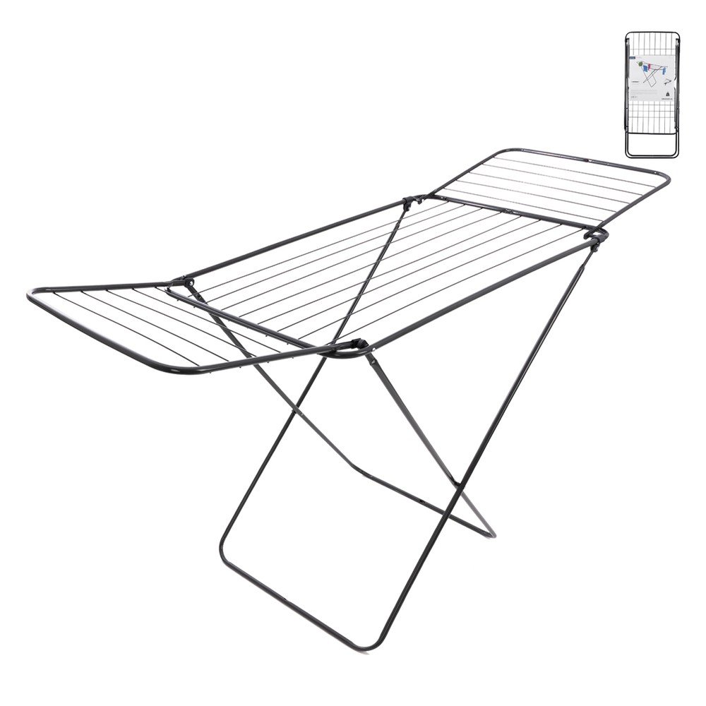 Černý/antracitový sušák na prádlo 15 m – Orion