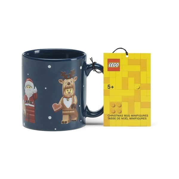 Tmavě modrý keramický dětský hrnek 300 ml Christmas Minifigures – LEGO®-image-3