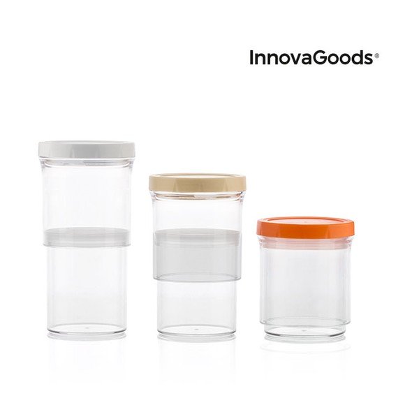 Nastavitelné nádoby InnovaGoods, 3 kusy
