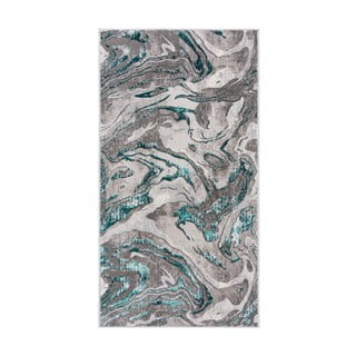 Šedo-modrý koberec Flair Rugs Marbled, 160 x 230 cm