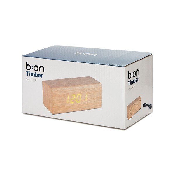 Digitální stolní budík Timber – Balvi-image-2