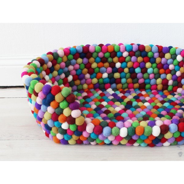 Kuličkový vlněný pelíšek pro domácí zvířata Wooldot Ball Pet Basket Multi, 60 x 40 cm-image-1