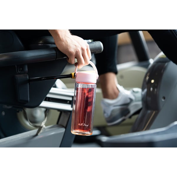 Růžová skleněná lahev 350 ml Fuori – Vialli Design-image-3