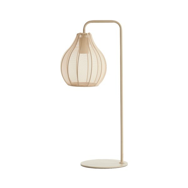 Béžová stolní lampa s textilním stínidlem (výška 60,5 cm) Elati – Light & Living