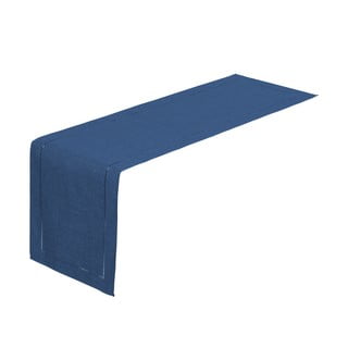 Tmavě modrý běhoun na stůl Unimasa, 150 x 41 cm