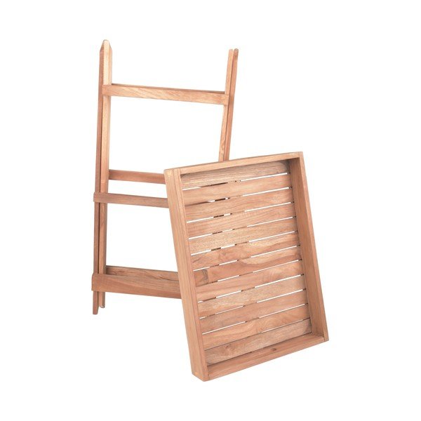 Zahradní odkládací stolek z teakového dřeva 29x39 cm Bacan – Garden Pleasure-image-3