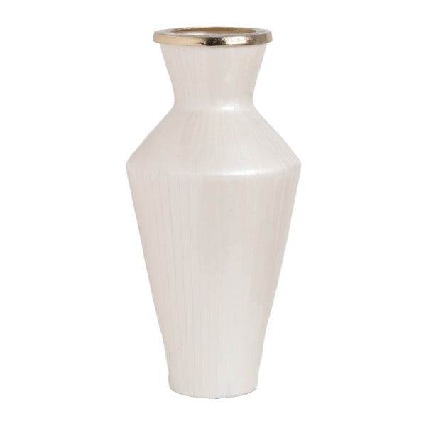 Bílá skleněná vysoká váza (výška 57 cm) Linea – Ixia