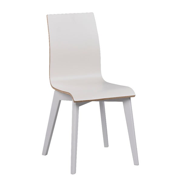 Bílá jídelní židle s bílými nohami Rowico Grace