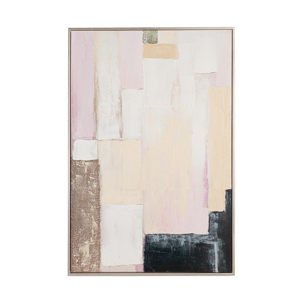 Tištěný/s ručně malovanými prvky obraz s rámem/na plátně 80x120 cm Meldert – Yes Everyday