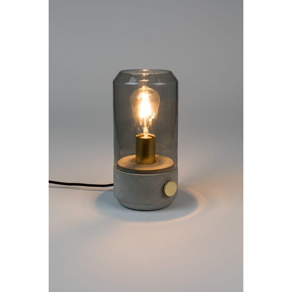 Šedá stolní lampa White Label Kato-image-1