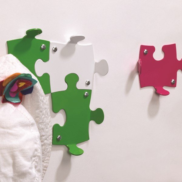 Bílé háčky Puzzle, 2 ks-image-1
