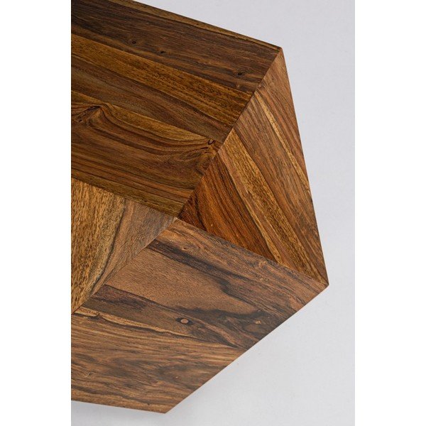 Konferenční stolek z masivu sheesham v tmavě přírodní barvě 42x42 cm Egypt – Bizzotto-image-4