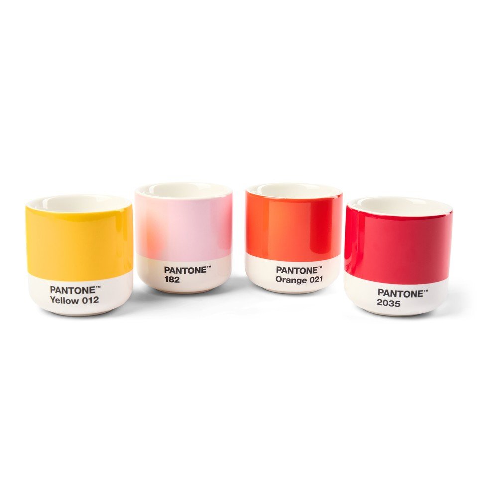 Porcelánové šálky v sadě 4 ks na espresso 100 ml Macchiato – Pantone